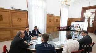 El gobernador Gustavo Valdés se reunió con el jefe de Gabinete de la Nación, Francos, para discutir el paquete de reformas