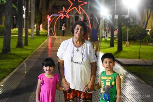 Paseo de luces en Plaza San Martin :