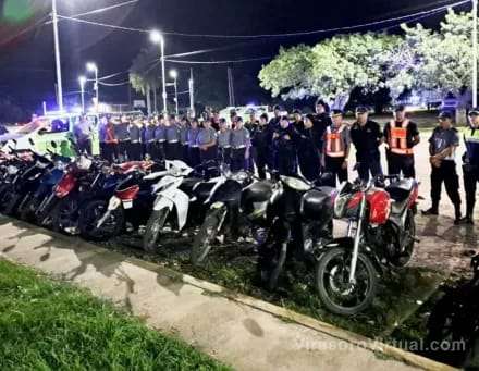 Efectivos policiales de la Unidad Regional N° VI Ituzaingó realizaron un amplio operativo