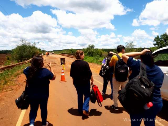 Aun mes del retorno a las aulas, un grupo de 30 docentes de Sto Tomé, advierte sobre el estado de la Ruta Provincial Nº 94,