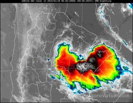 Alerta roja en Santo Tomé y varias localidades por lluvias y tormentas
