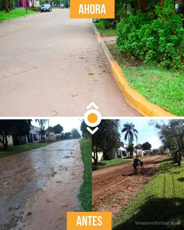 Estas fotos las envió Tere desde la puerta de su casa