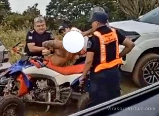 Carlos Grigioni, un joven misionero, embistió y arrastró a un comisario de la policía