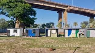 Se está construyendo un nuevo espacio gastronómico en el Paseo Iberá