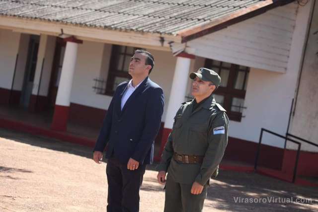 Acompañaron el cambio de autoridades de la Gendarmería Nacional Argentina en Santo Tomé