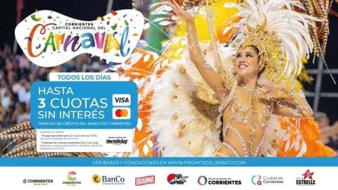 El Banco de Corrientes ofrece a sus clientes con tarjetas de crédito Visa y Mastercard la posibilidad de adquirir entradas
