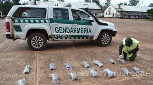 La Gendarmería Nacional incautó más de 20 kilogramos de marihuana, con un valor estimado en $42.8 millones,