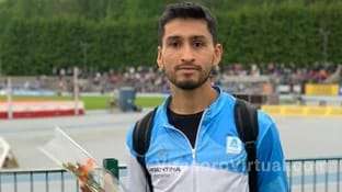 El atleta correntino Carlos Daniel Layoy obtuvo la primera medalla para el equipo argentino en el III Sudamericano