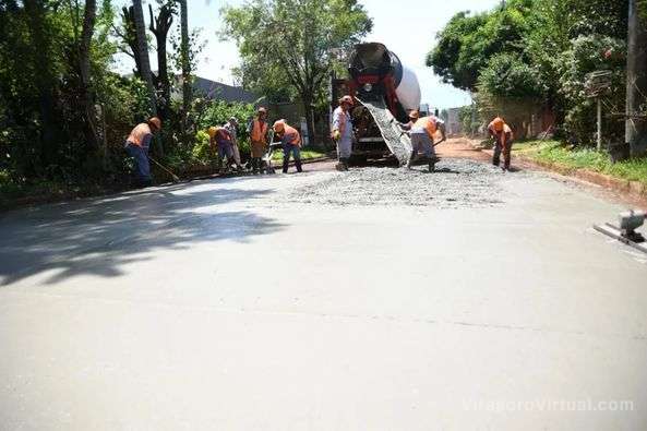 Inicia la pavimentación de la calle Yapeyú en el Barrio San Martín