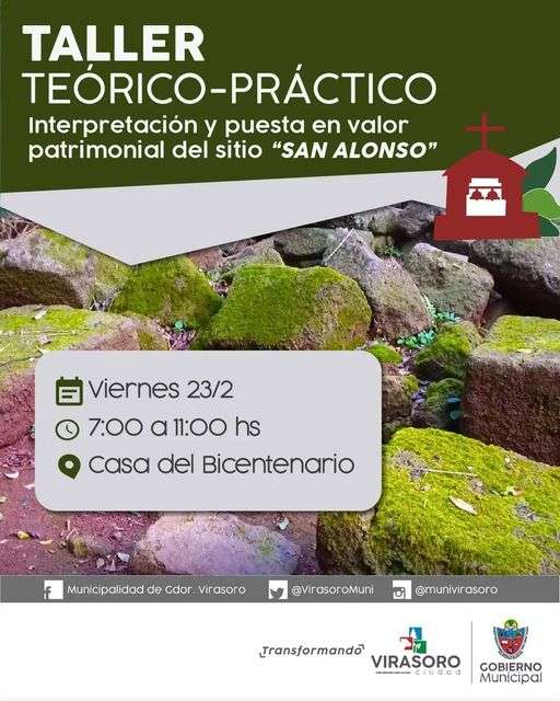 Taller teórico - práctico " Interpretación y Puesta en Valor del Patrimonio del Sitio San Alonso"