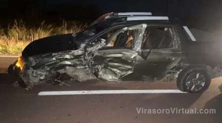 Se produjo un violento choque entre una camioneta y un camión en la ruta Nacional 123,