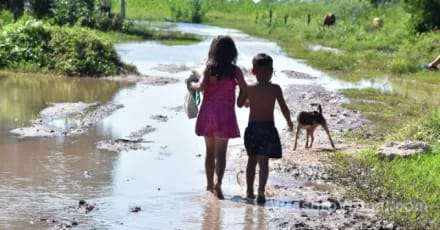Los barrios más afectados por el temporal fueron La Olla y Santa Rita Sur.