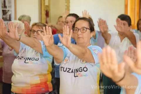 El viceintendente Emilio Nicolás estuvo presente en la apertura de actividades del Área de Adultos Mayores