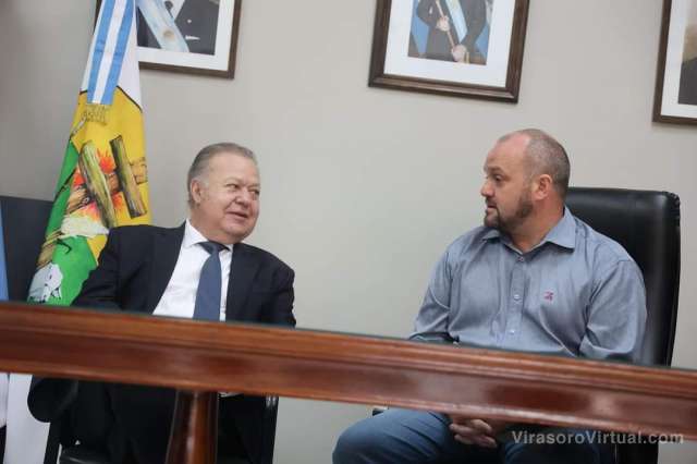 Recibieron al Prefeito de São Borja, Eduardo Bonotto
