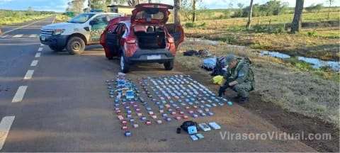 Gendarmería llevó a cabo un operativo de control en la Ruta 14, cerca del acceso a Virasoro