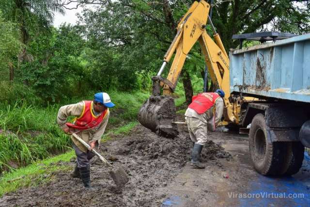 Amplio trabajo de cuadrillas tras lluvias