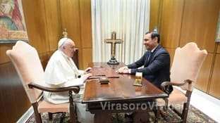 El Gobernador Gustavo Valdés, se reunió en una audiencia privada con el Papa Francisco