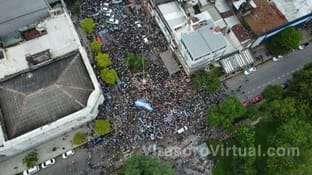 Multitudinaria manifestación en defensa de la universidad pública en Ctes y Chaco