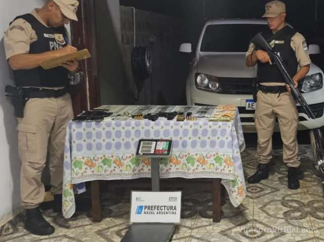 Operativo antinarcótico liderado por Prefectura Naval en varias localidades,