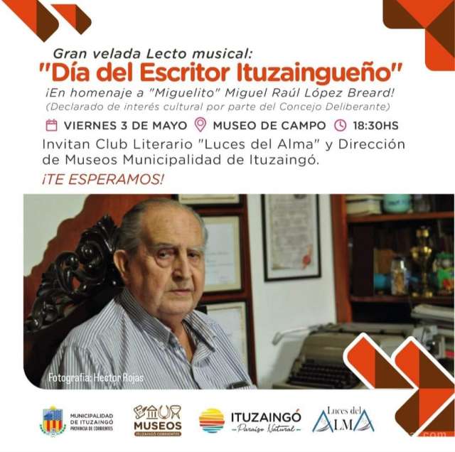 Gran velada lecto musical "Día del escritor ituzaingueño"