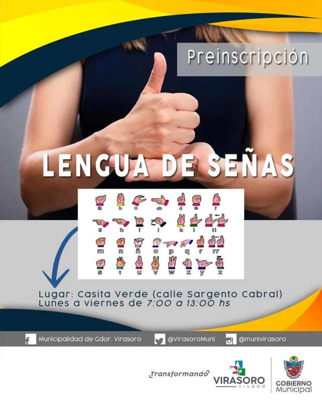 #ATENCION : Comienza la preinscripción al curso de lengua de señas