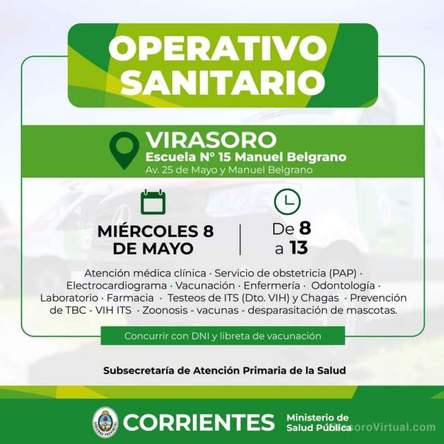 Operativo sanitario