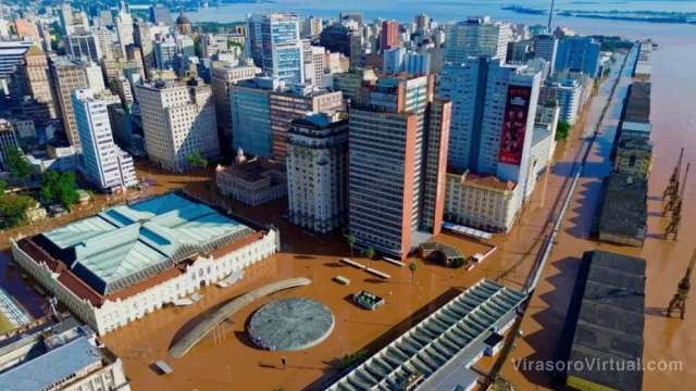 Inundaciones en Porto Alegre, Brasil, donde misioneros argentinos se encuentran varados