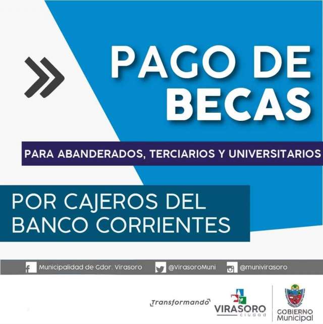 En el día de la fecha se acredito la 3era. cuota del Programa de #Becas 2024 Municipal