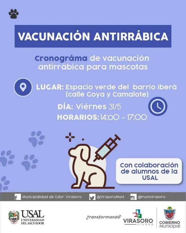Vacunación antirrábica