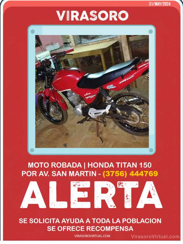 Robaron una moto en Virasoro