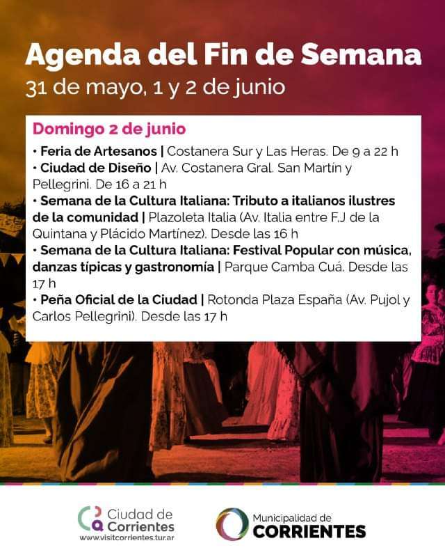 Agenda de fin de semana