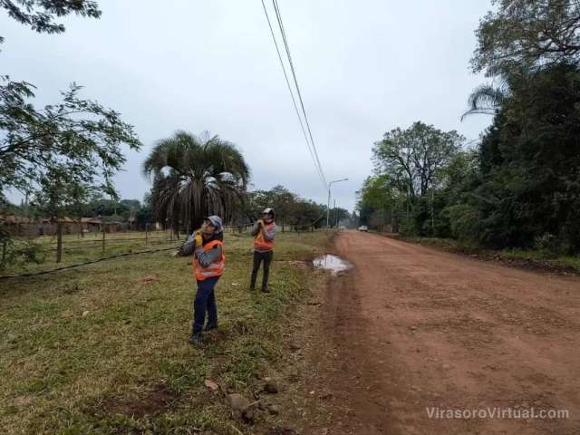La Municipalidad de Virasoro repone cableado de cobre por otro de aluminio