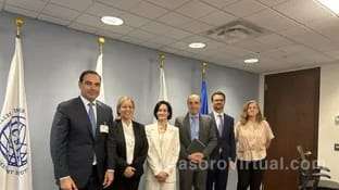 El gobernador Gustavo Valdés, se reunió en Washington con representantes del Banco Mundial