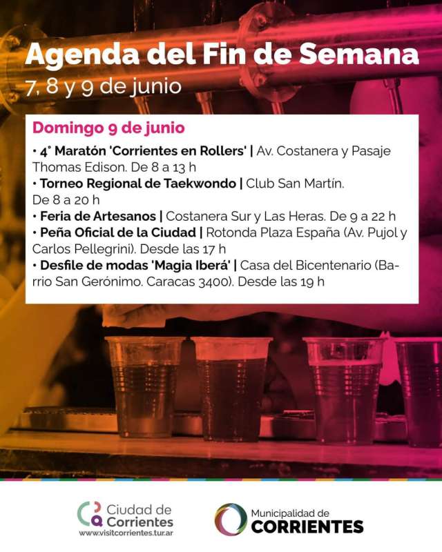 Agenda del fin de semana