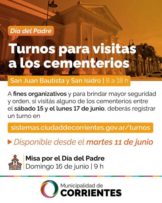 Visita al cementerio por el Día del Padre