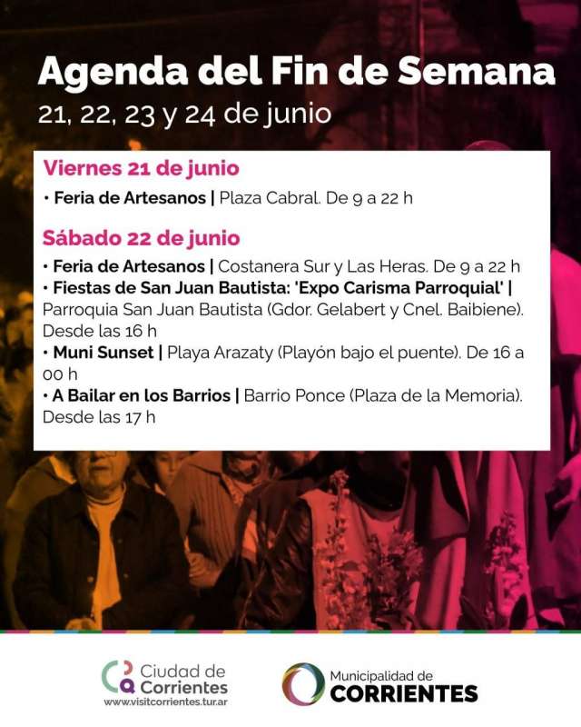Agenda del fin de semana