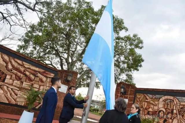 Santo Tomé honró al creador de la Bandera Argentina