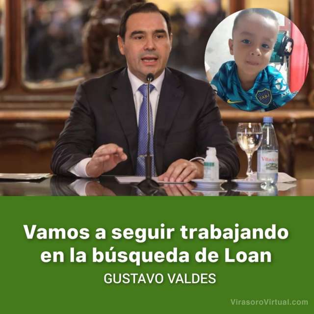 DESAPARICIÓN DE LOAN: PARA VALDÉS, "ES UNA POSIBLE CAUSA DE TRATA"