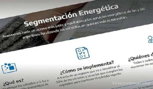 Inscripción para recibir subsidios a la electricidad en Argentina
