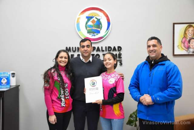 El Municipio otorgó ayuda económica a Taekwondista Santotomeña que viajará a México