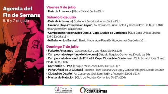 Agenda del finde