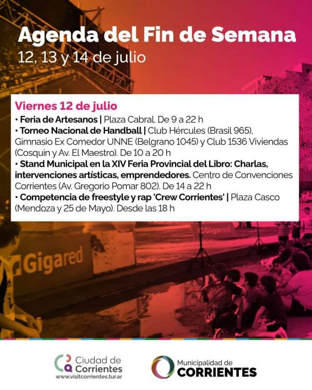 Agenda del fin de semana