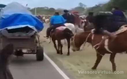 Corrientes: Denuncian maltrato a animales y jinetes alcoholizados en peregrinación a Itatí