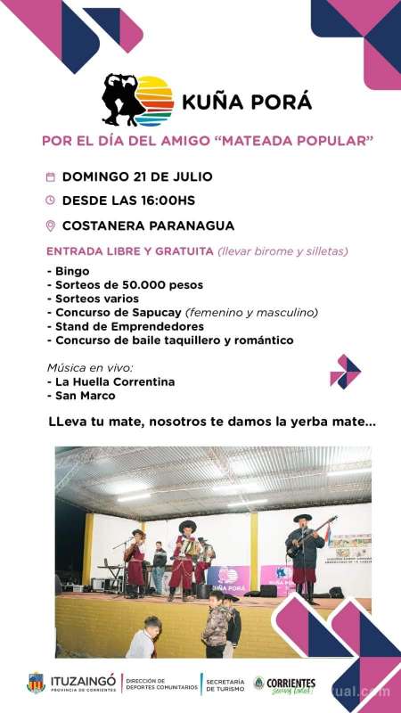 ¡No te pierdas la Mateada Popular por el Día del Amigo!