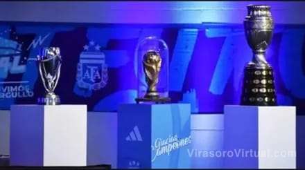 Corrientes recibirá a las tres últimas copas ganadas por la Selección Argentina