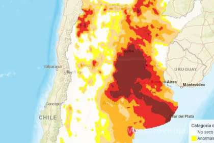 El fenómeno climático de La Niña, que provoca lluvias por debajo de lo normal,