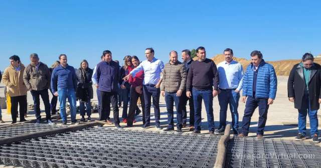 Junto al gobernador, recorrieron las obras del nuevo puerto en Ituzaingó