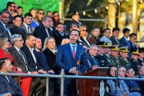 El gobernador Gustavo Valdés reiteró su reclamo por las regalías adeudadas por Nación