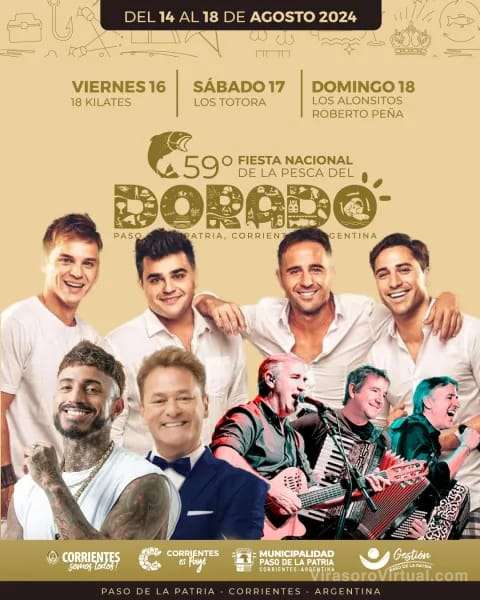 Paso de la Patria se prepara para la 59ª Fiesta Nacional de la Pesca del Dorado,