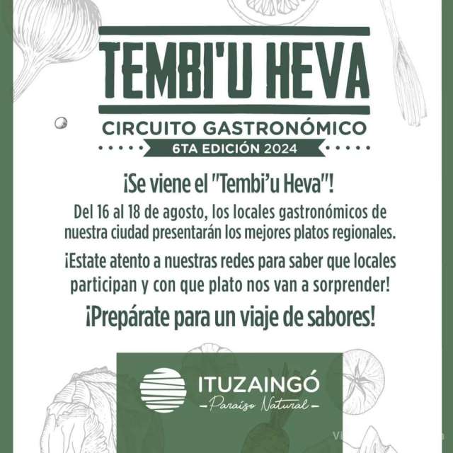 ¡Veni y disfruta del sabor auténtico de la región en el "TEMBI´U HEVA"!